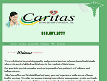 Tablet Screenshot of caritasburbank.com